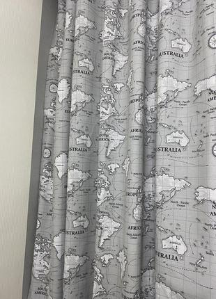 Штори комплект штор з водовідштовхувальної тканини з тефлоновим просоченням