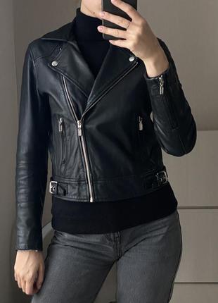 Жіноча шкіряна куртка/женская кожаная куртка levis1 фото