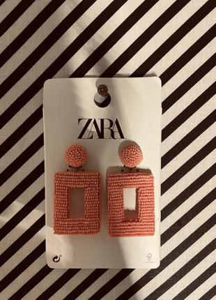 Объёмные серьги кораллового цвета от zara7 фото