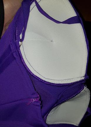 Фіолетова бандажна сукня m-l4 фото
