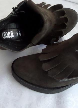 Стильные ботинки oxmox(германия) 37 р-длина стельки-23,5 см