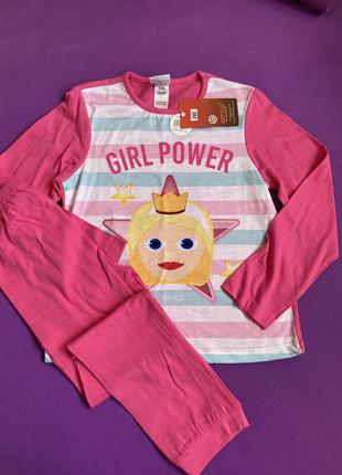 Рожева піжама для дівчинки принцеса1 фото