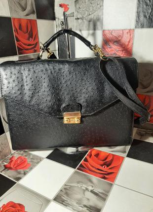 Шикарный кожаный портфель