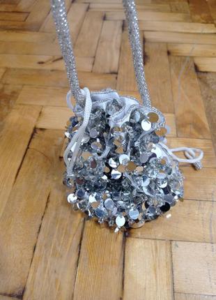 Сумочка срібляста 2