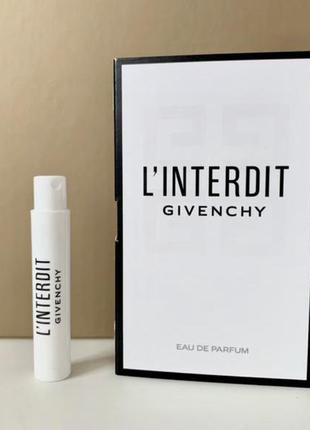 Givenchy l'interdit eau de parfum пробник