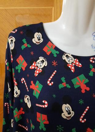 Ошатне новорічний різдвяний карнавальний віскозне сукню від george disney mickey р. m