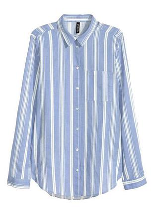 Блуза рубашка в полоску zara