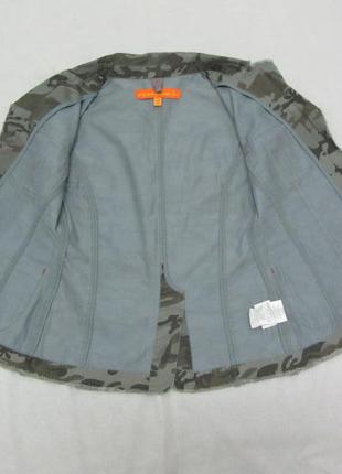 Куртка джинсовая ветровка, пиджак джинсовый. расцветка "милитари". размер s.3 фото