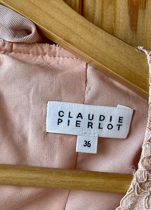 Claudie pierlot платье гипюр розовое maje sandro sezane4 фото