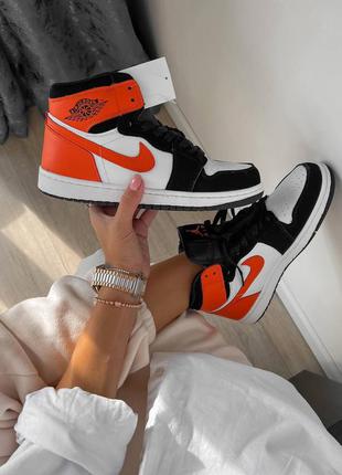 Кросівки jordan 1 retro orange  black