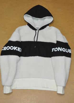 Crooked мехавая sherpa кофта куртка на меху