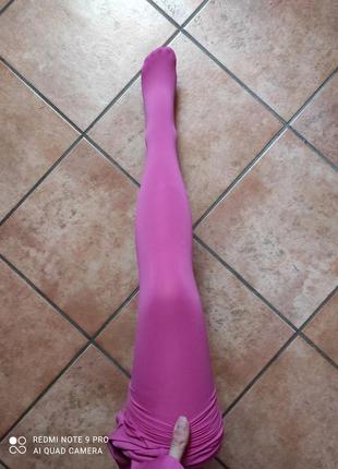 Фирменные цветные розовые фуксия колготки calzedonia opaque 50 soft touch - 50den