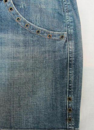 Tom tompson юбка джинсовая короткая размер 42 евро, l/xl, 145 фото