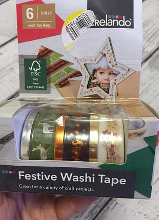 Декоративний скотч crelando новорічний декор німеччина