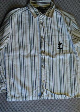 Рубашка микки маус h&m 5-6 лет 116 р-р