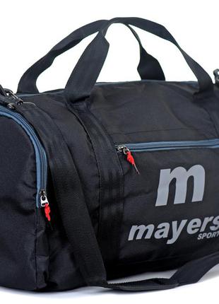 Спортивная сумка mayers черная прямоугольная для спортзала (77/360/06)2 фото