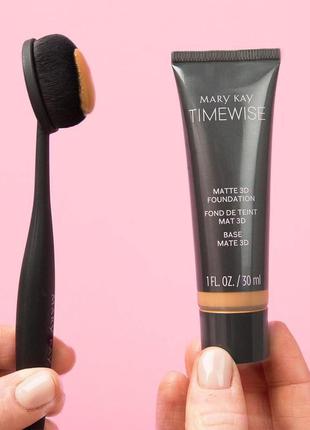 Кисть для растушевки базы под макияж' тонального , основы мери кей mary kay, mary kay мери кей