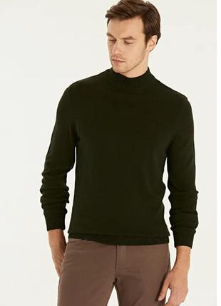 Мужской гольф lc waikiki/лс вайкики темно-зеленого цвета