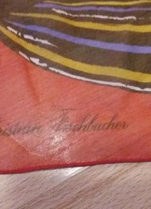 Фірмовий шовковий шарф christian fischbeachen3 фото