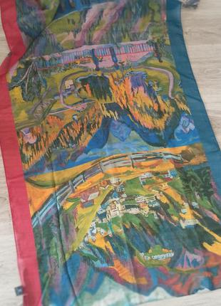 Красочний шовковий платок палантин італія catherine henggeler catherine