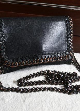 Шкіряна сумка на ланцюжку. натуральна шкіра