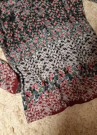 Блуза подовжена / туніка в квітковий принт від george5 фото