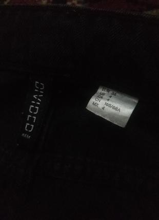 Черные джинсы divided от h&m высокая посадка подранные колени2 фото