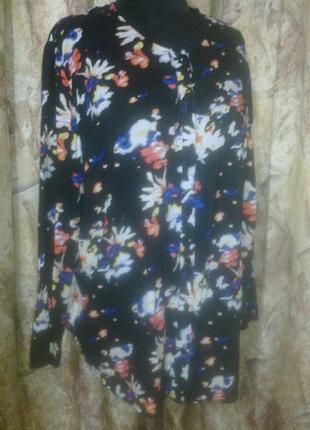 Блуза-туника германия, 100%вискоза, 4xl-5xl, сток