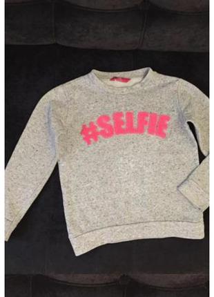 Свитшот с неоновой надписью 6-8 лет