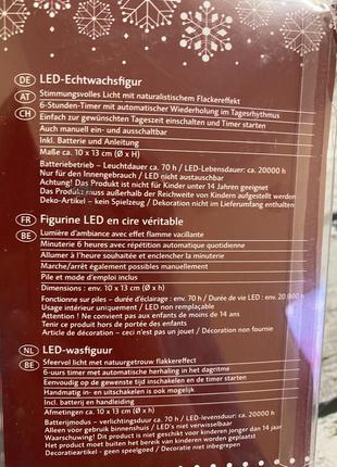 Свеча статуэтка melinera снеговик