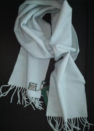 Новый бирюзовый шерстяной шарф wolsey, шотландия, 24×195 см