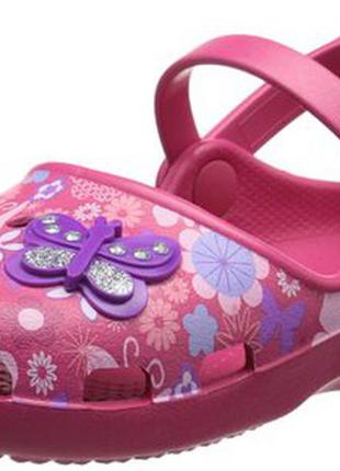 Сандалі-крокси crocs karin butterfly р. с12-19,2 див. оригінал