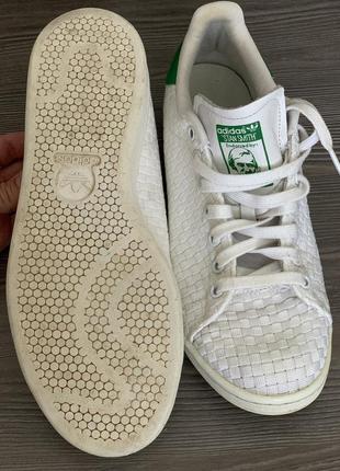 Кросівки білі текстильні adidas stan smith кросівки білі текстильні4 фото