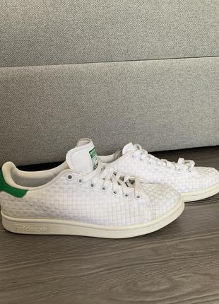Кросівки білі текстильні adidas stan smith кросівки білі текстильні5 фото