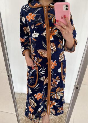 Халат жіночий велюровий romeo life 1125