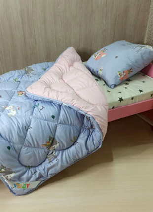 Комплект детское силиконовое одеяло с подушкой arda