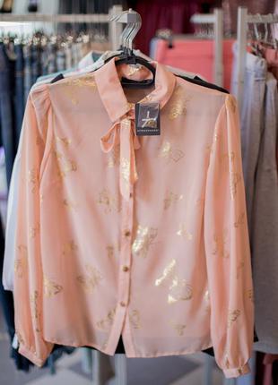 Красивая пудровая блуза от atmosphere