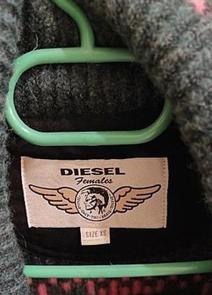 Женское вязаное пальто из шерсти diesel6 фото