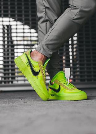 Кросівки nike air force 1 off-white volt кросівки