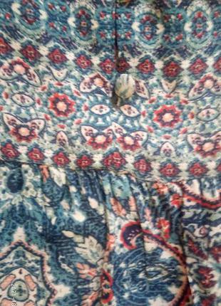 Шикарна віскозна блуза вільного крою з пишним рукавом monsoon 146 фото