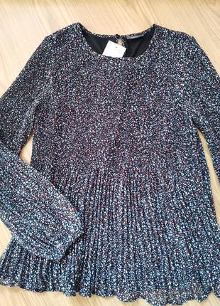 Блузка шифон сорочка кофта 36