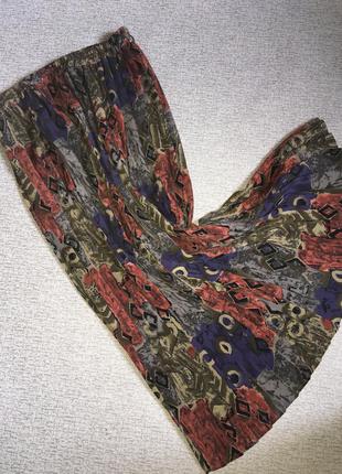 Спідниця плісерована максі жіноча плісірована юбка плісе абстракція cachet -m,l.1 фото