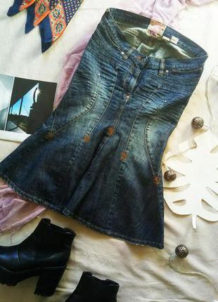 Дуже стильна джисовая спідниця незвичайного крою parasuco made in canada