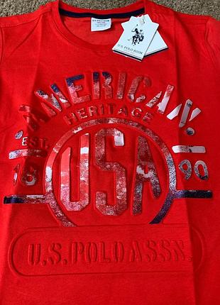 Футболка u.s. polo assn с надписью 3d