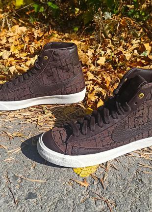 Кросівки nike blazer mid vntg'77 velvet brown (art.da4299-200) оригінал!5 фото