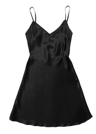 Шовкова жіноча комбінація "прага" чорна. натуральний шовк. silk kiss prague