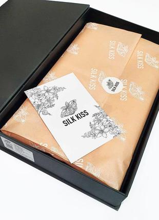 Шовкова жіноча комбінація "прага" чорна. натуральний шовк. silk kiss prague