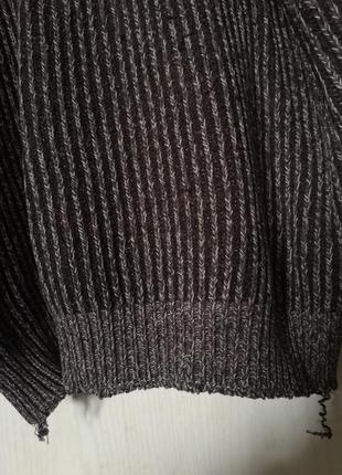 Теплючий свитер котон ворот молния m/xl в подарок3 фото