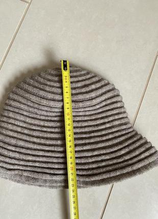 Тёплая плотная шерстяная шапка премиум бренд италии7 фото