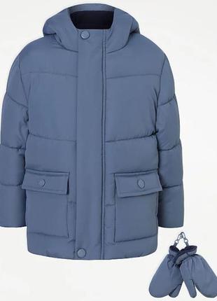 Теплая куртка с флисовой подкладкой для мальчика от george1 фото